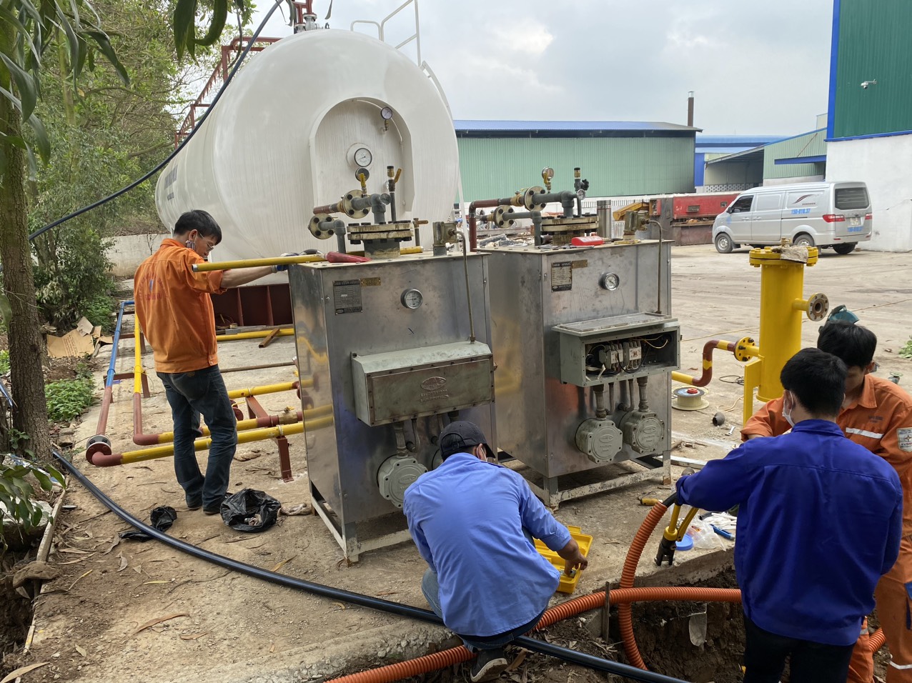 Bảo trì bảo dưỡng hệ thống gas LPG tại KCN Tràng Duệ